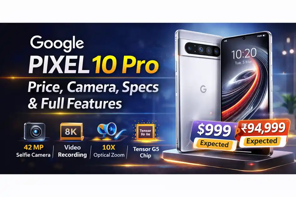 Google Pixel 10 Pro featured design, camera specs, 8K video support and expected price details